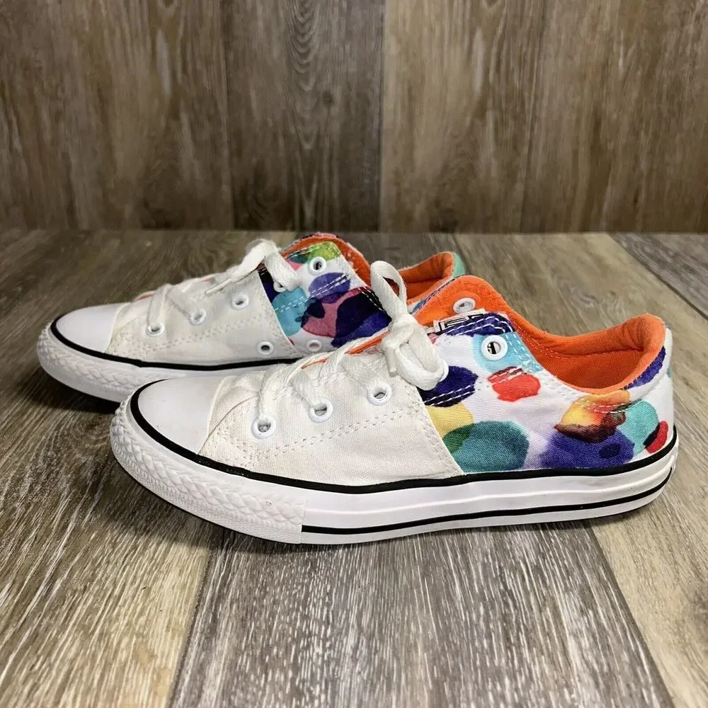 Converse CTAS Madison OX 656084F White Orange Kids Junior Youth US Size 2
